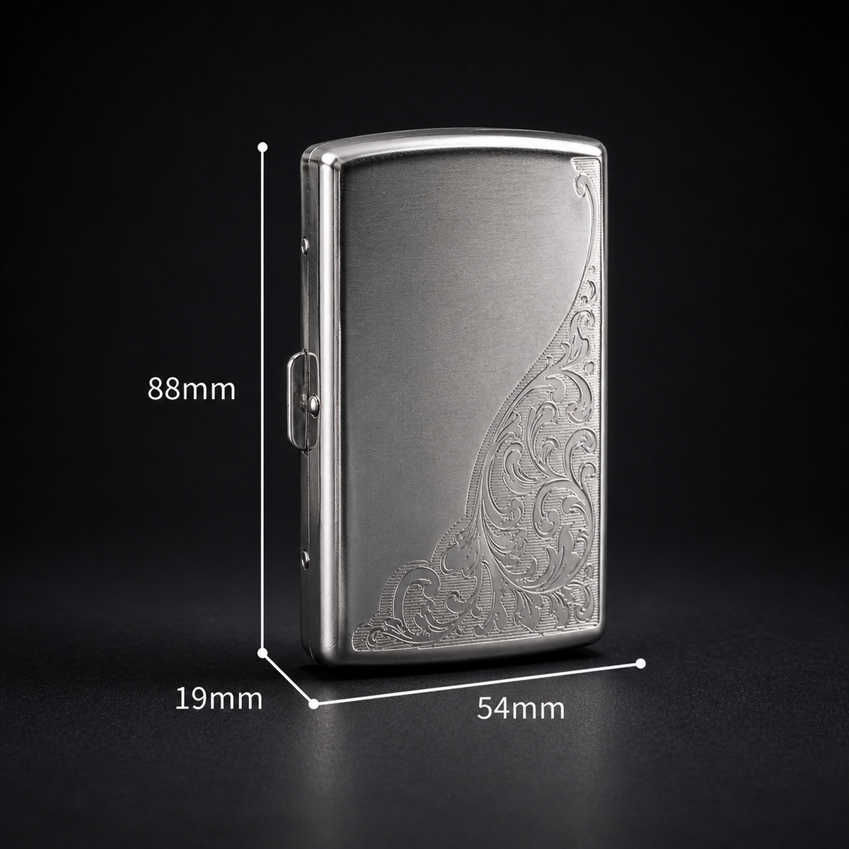 Chrome Cigarette Wallet