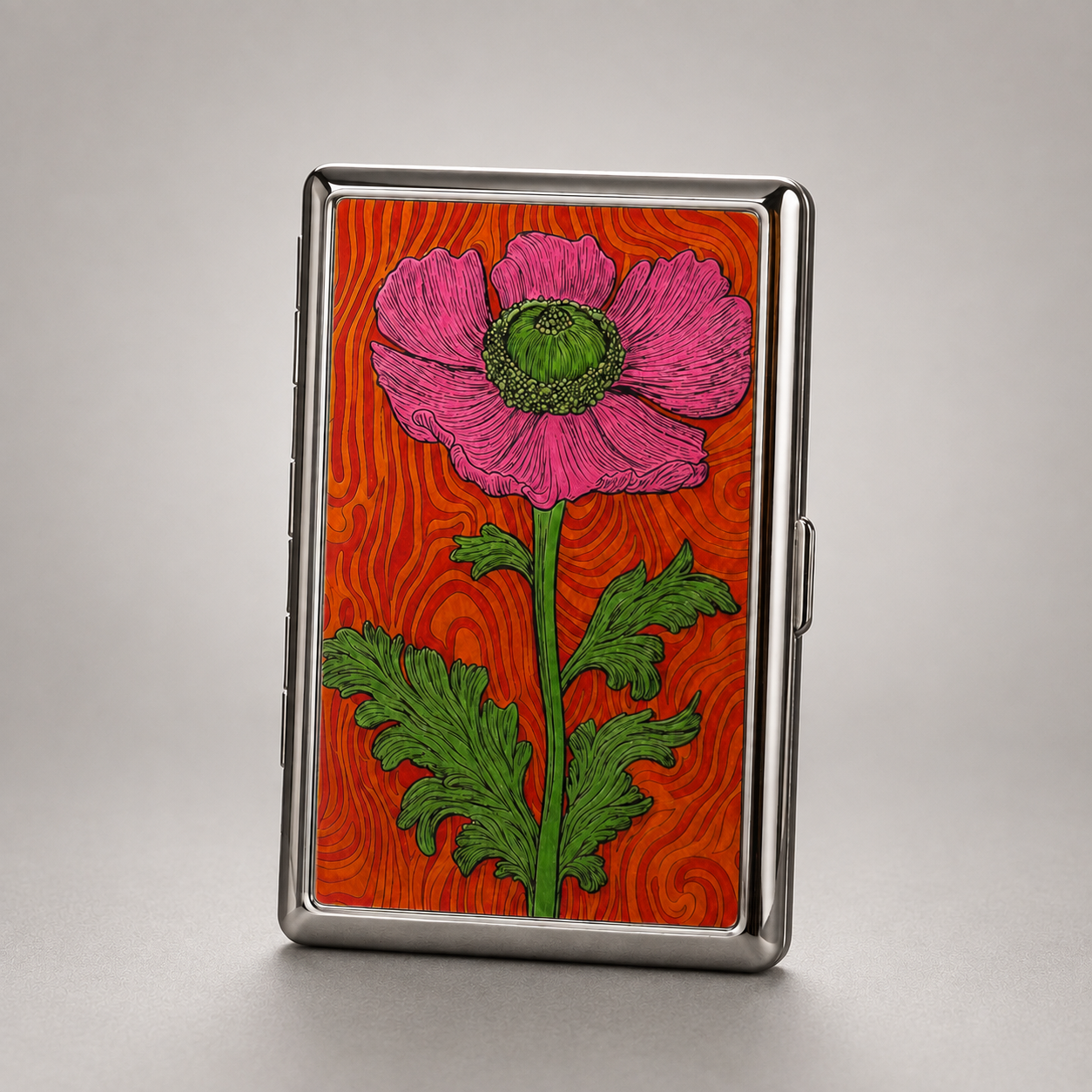 Wild Poppy Chrome Wallet