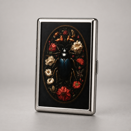 Onyx Beetle Chrome Wallet