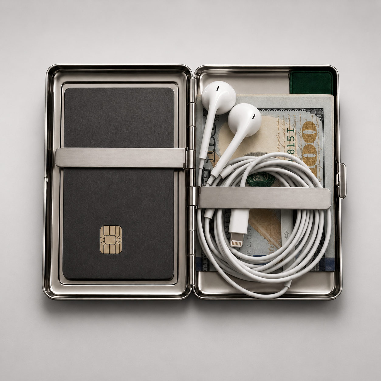 Ember Skeleton Chrome Wallet