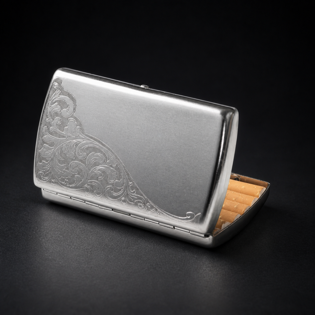 Chrome Cigarette Wallet